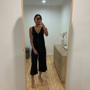 NWT Rhythm Linen Black Jumpsuit